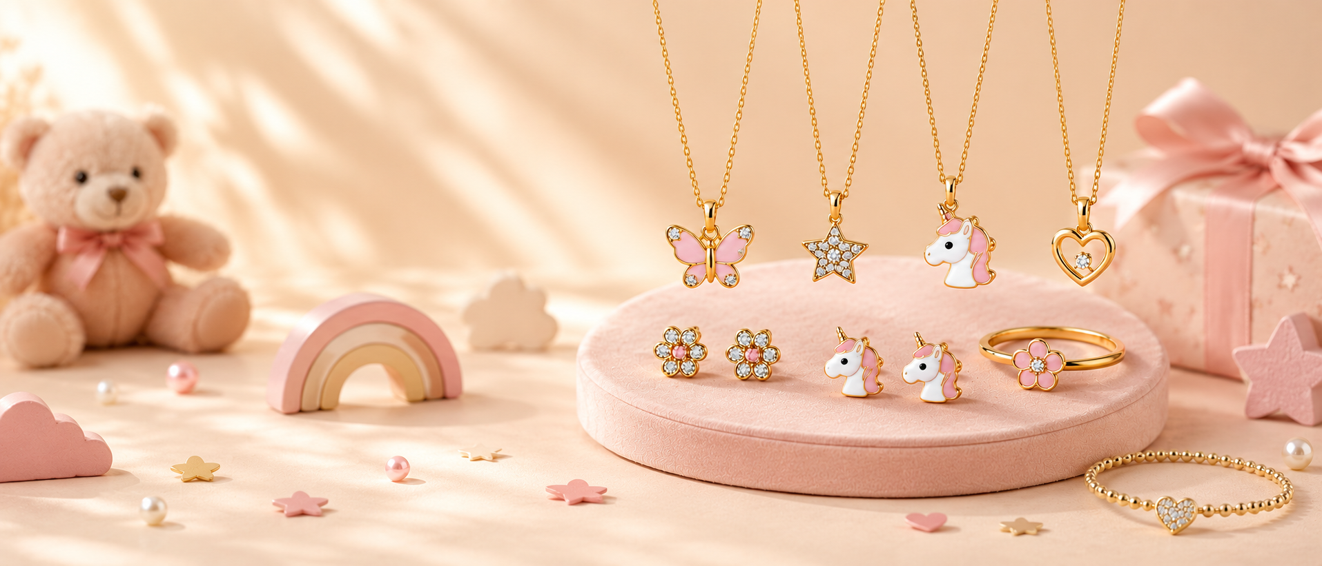 Kids jewellery background