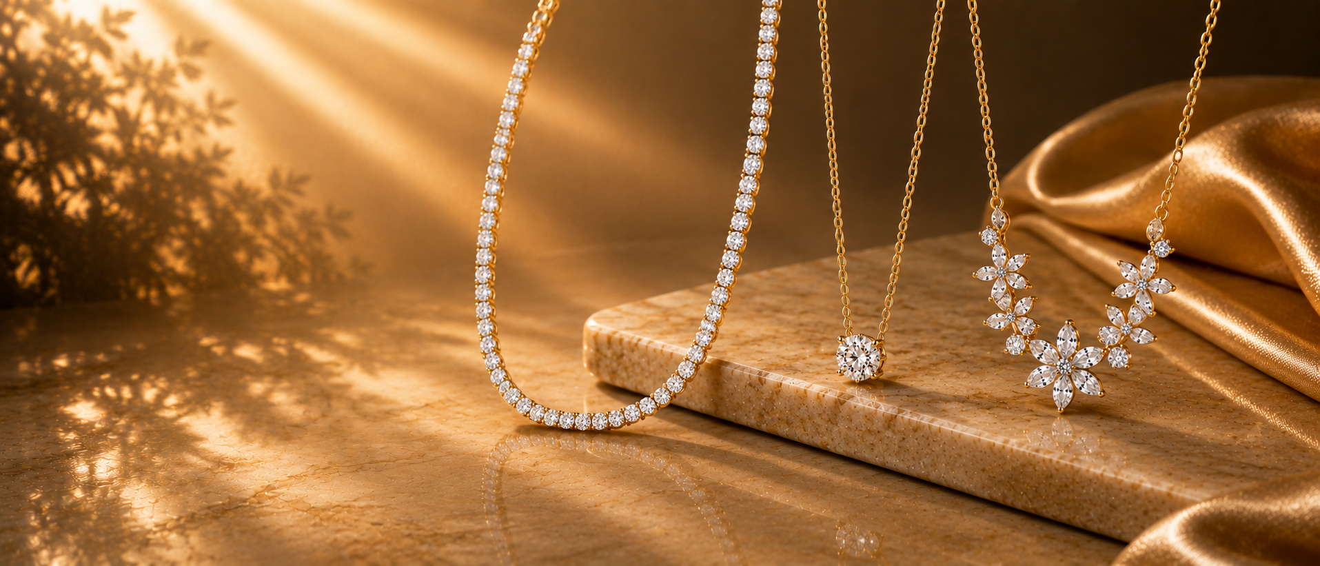 Necklaces background