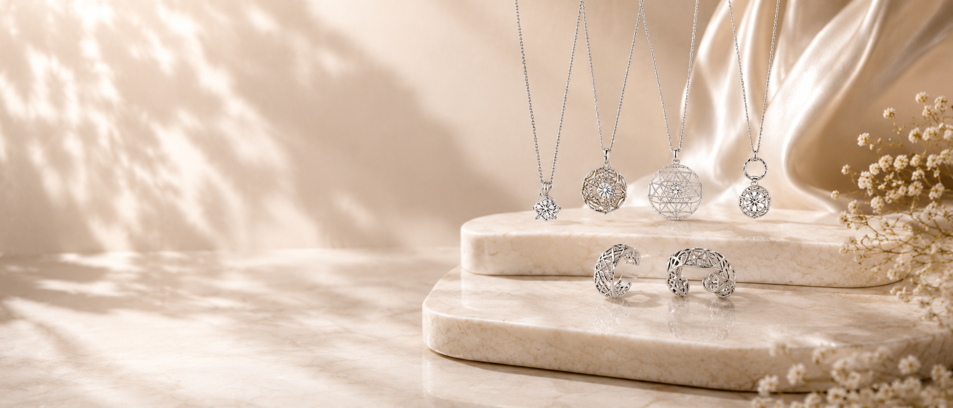 Silver collections background