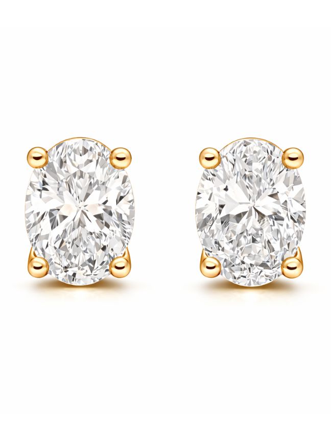 Aurora Cushion-Cut Diamond Studs