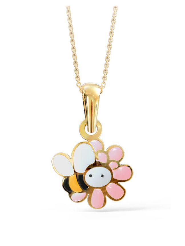 Bee Kids' Gold Pendant