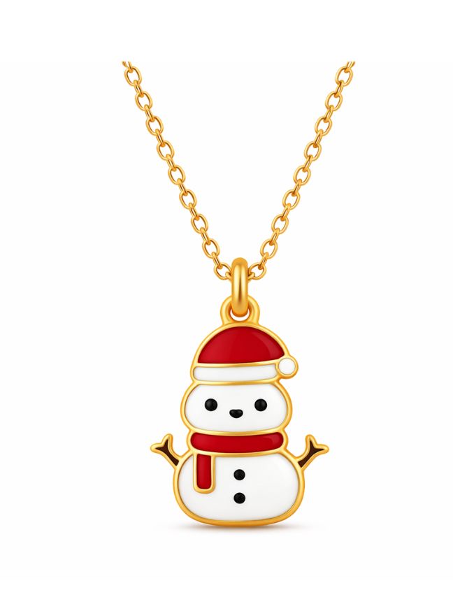 Snowman Pendant For Kids
