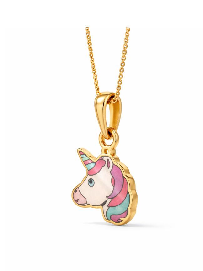 Enchanted Unicorn Kids' Gold Pendant