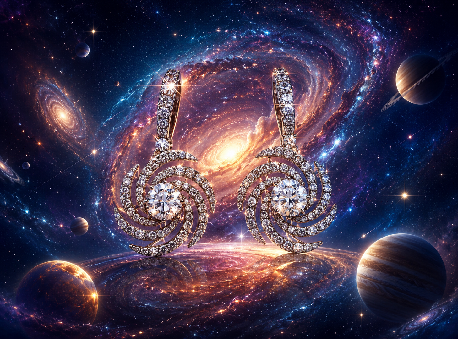 Earrings background